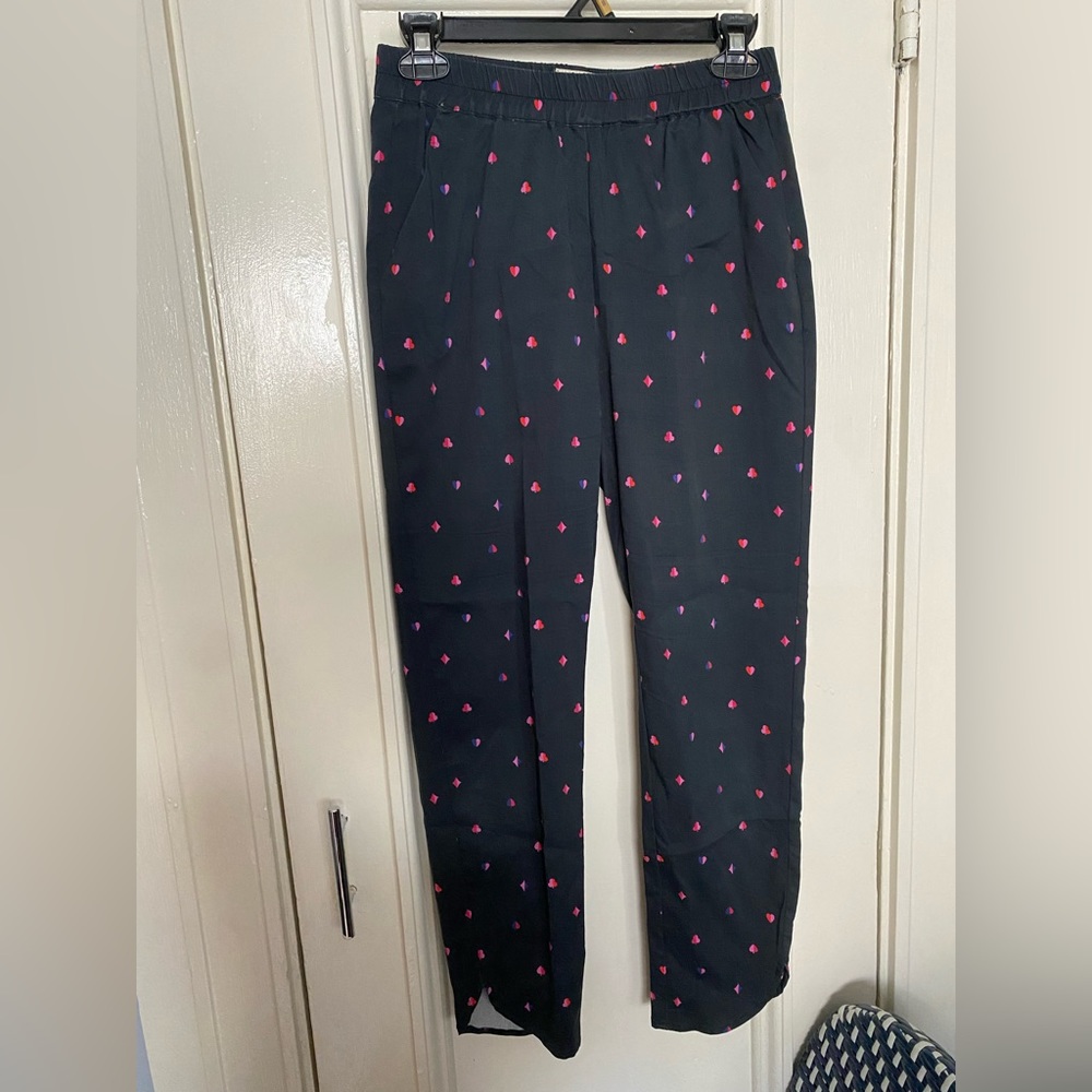 Marine Layer Women’s XS Black Card Symbol Ankle Pants
